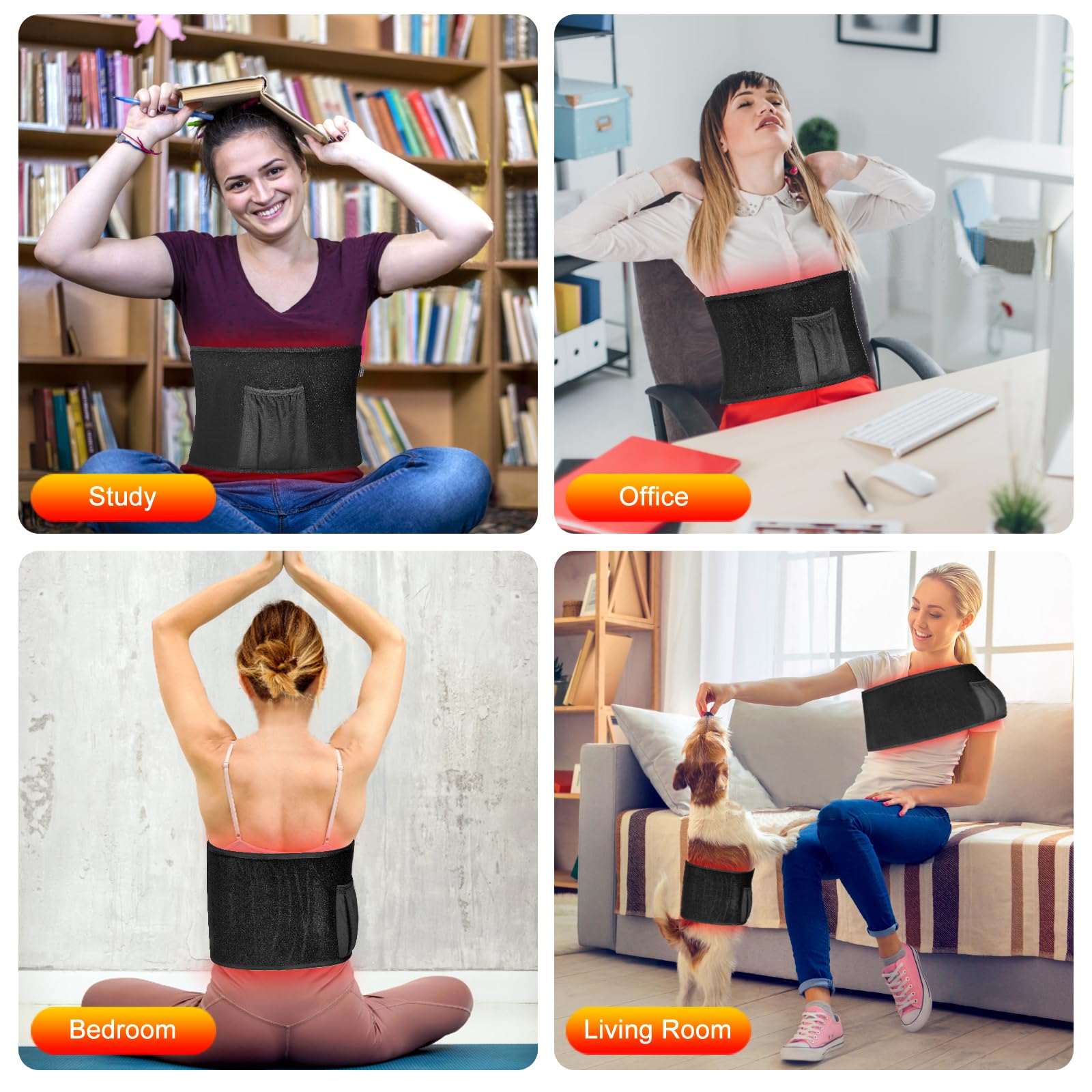 KETYWHA belt adaptable for animal therapy applications with soft fabric