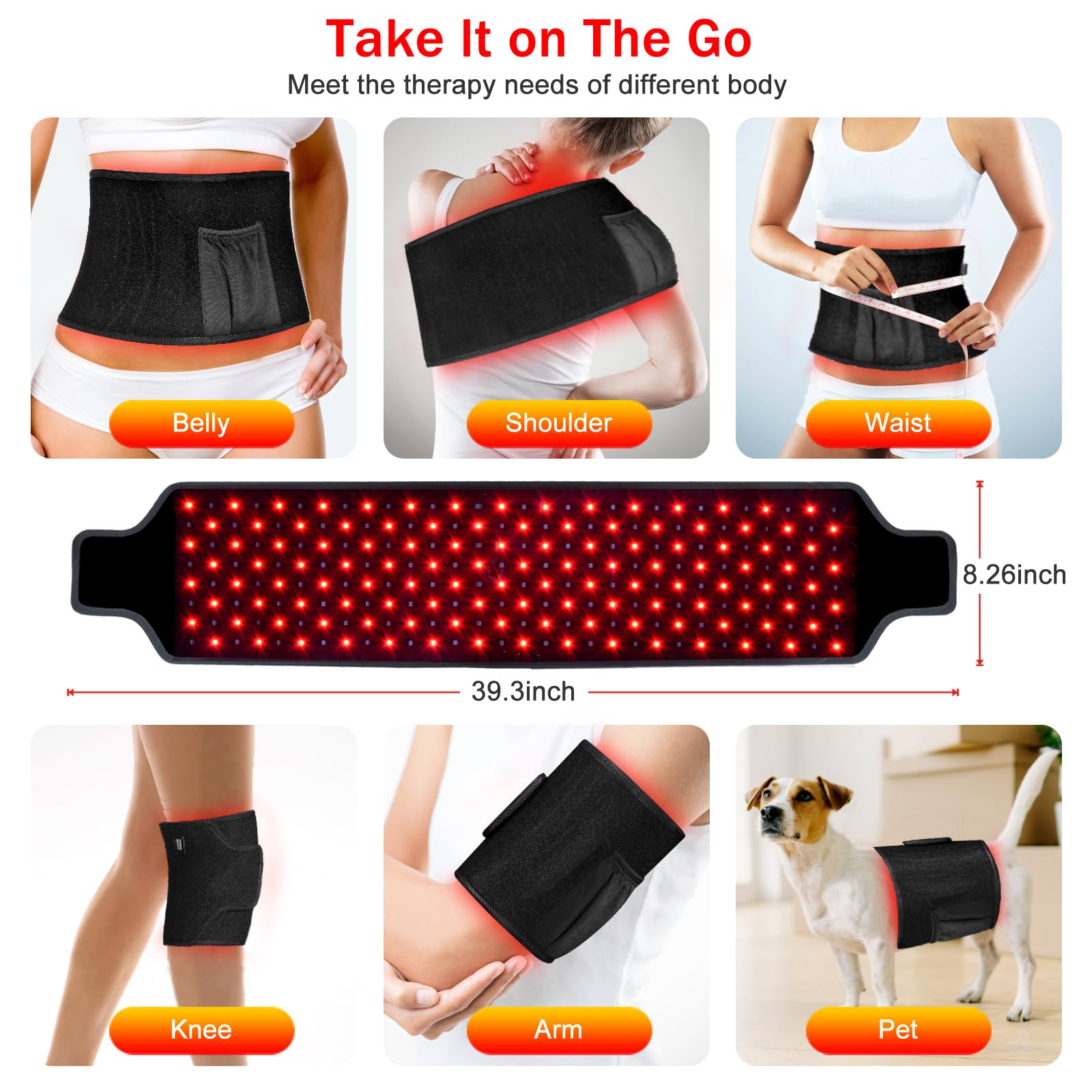 KETYWHA belt wrapped around waist to demonstrate back and hip coverage