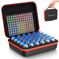 KEXWAXX insulin vial case with foam inserts for secure fridge storage.