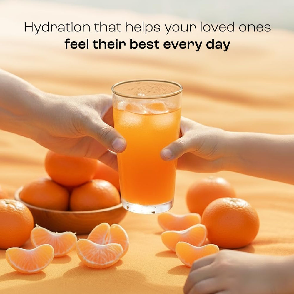 KEY NUTRIENTS athlete hydrating with orange electrolyte drink during training.