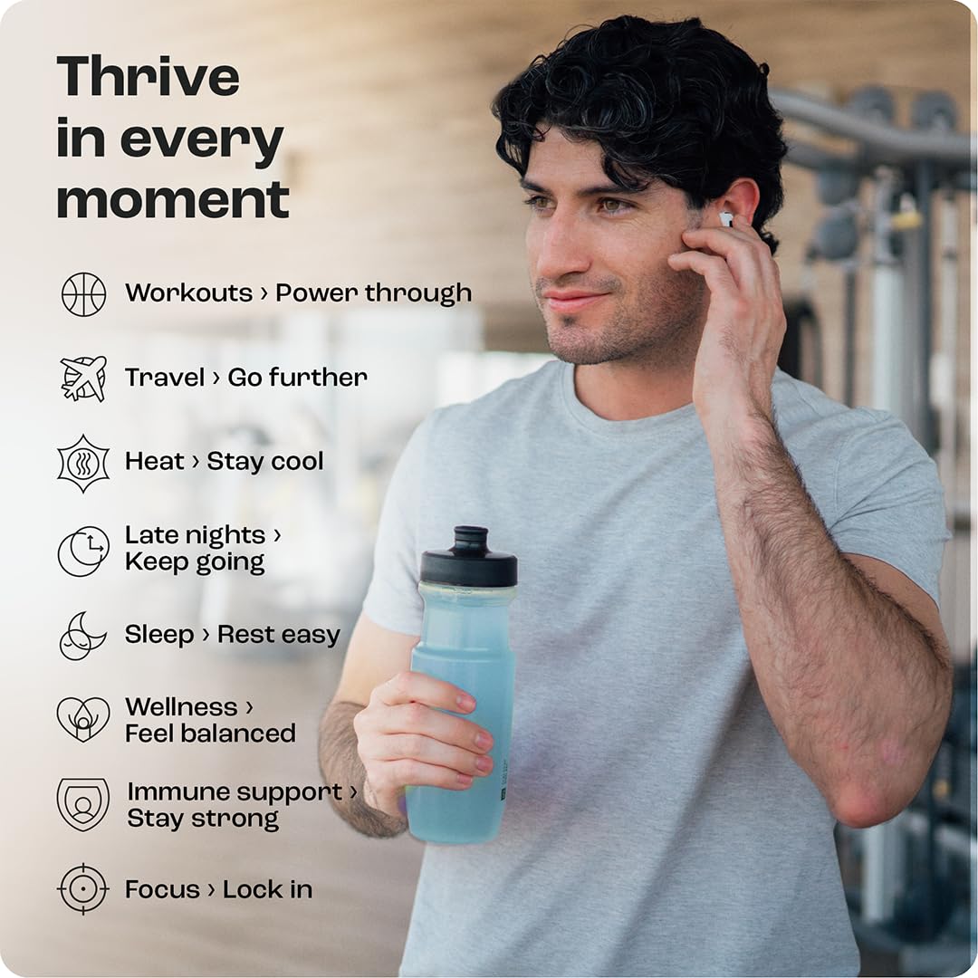 KEY NUTRIENTS blue raspberry ready-to-drink bottle for travel