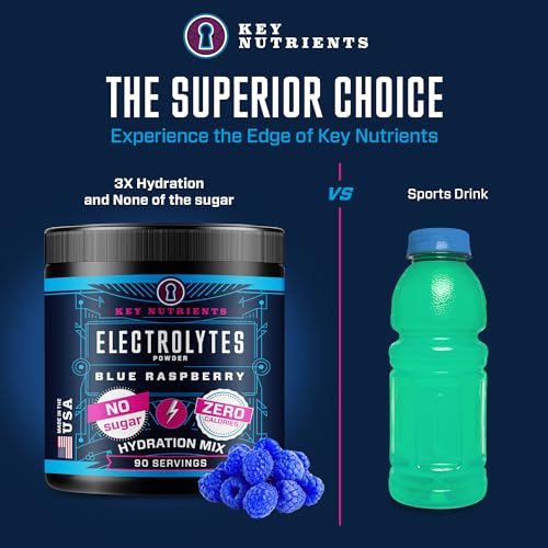 KEY NUTRIENTS blue raspberry travel pack for trips