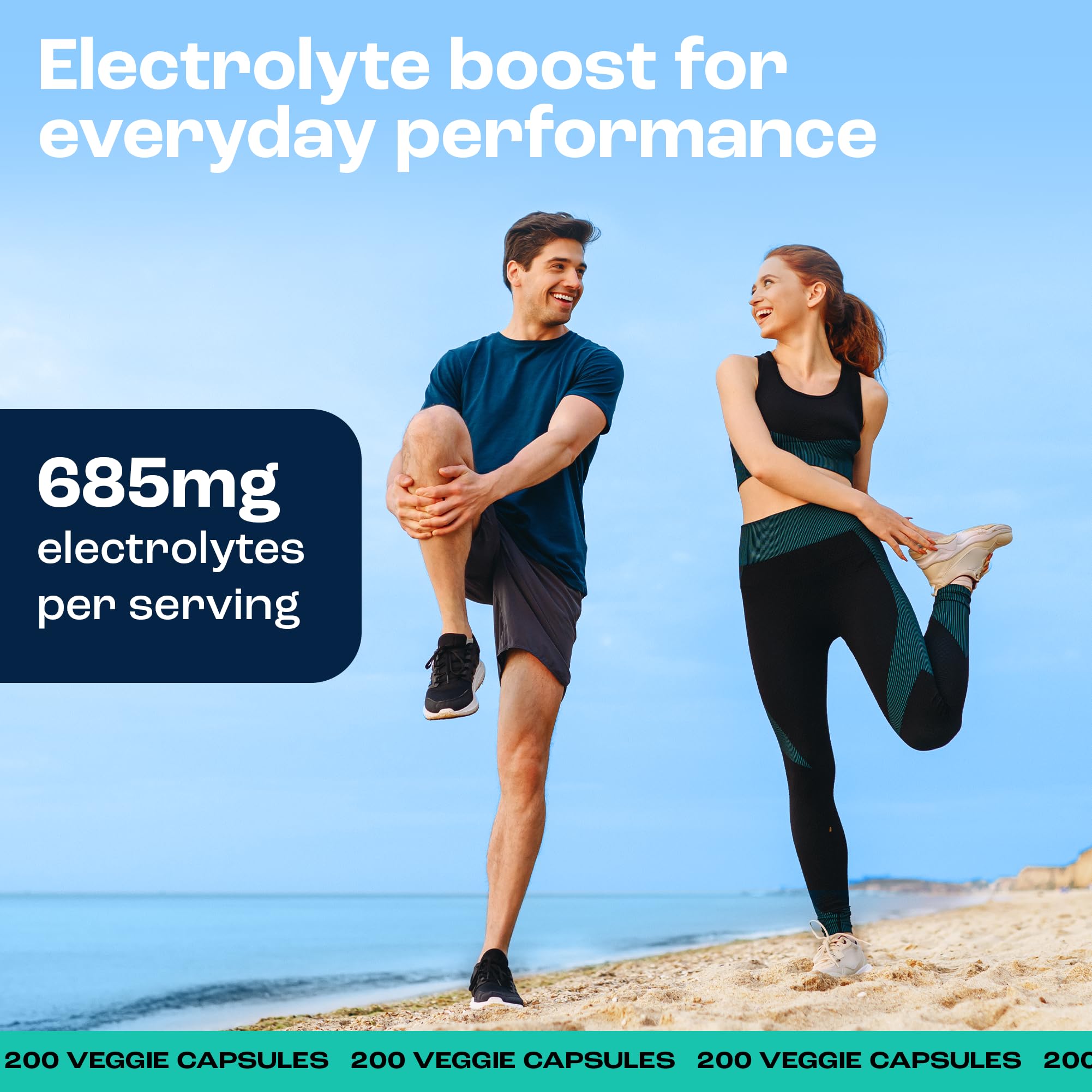 Travel-ready packaging of Key Nutrients Electrolyte Tablets for active use