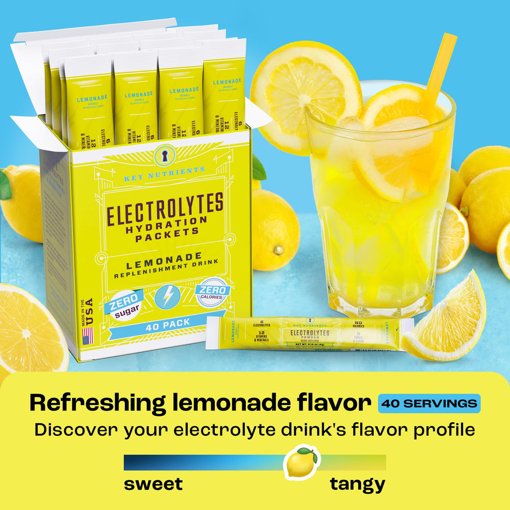 KEY NUTRIENTS electrolytes for active lifestyles on the go