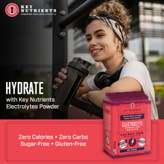 KEY NUTRIENTS Cherry Pom label highlights ingredients and vitamins