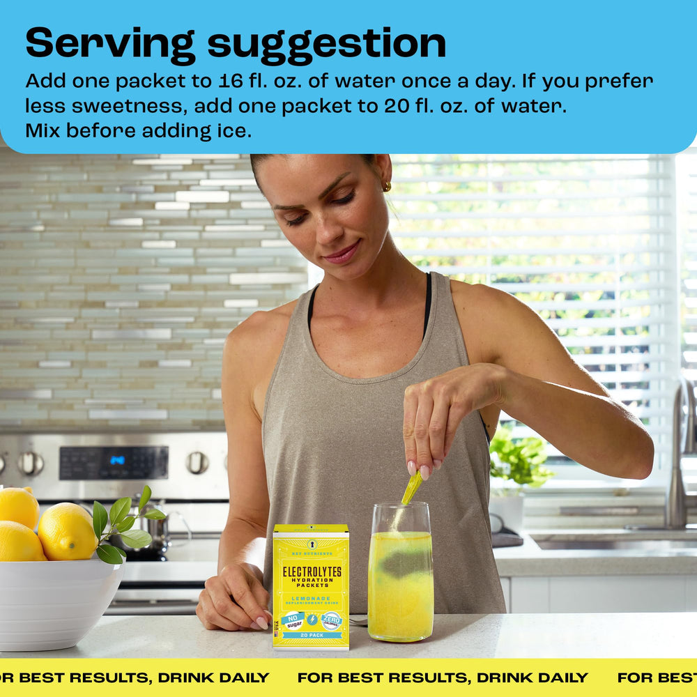 Key Nutrients electrolyte packets packaging USA, signaling quality and American-made craft.