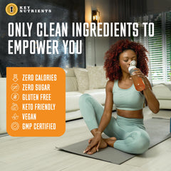 KEY NUTRIENTS Taurine and electrolytes shown for balanced hydration during activity.