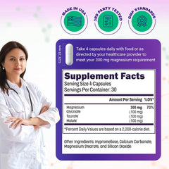 Keystone Peak Triple Magnesium label detail showing clean label promise.