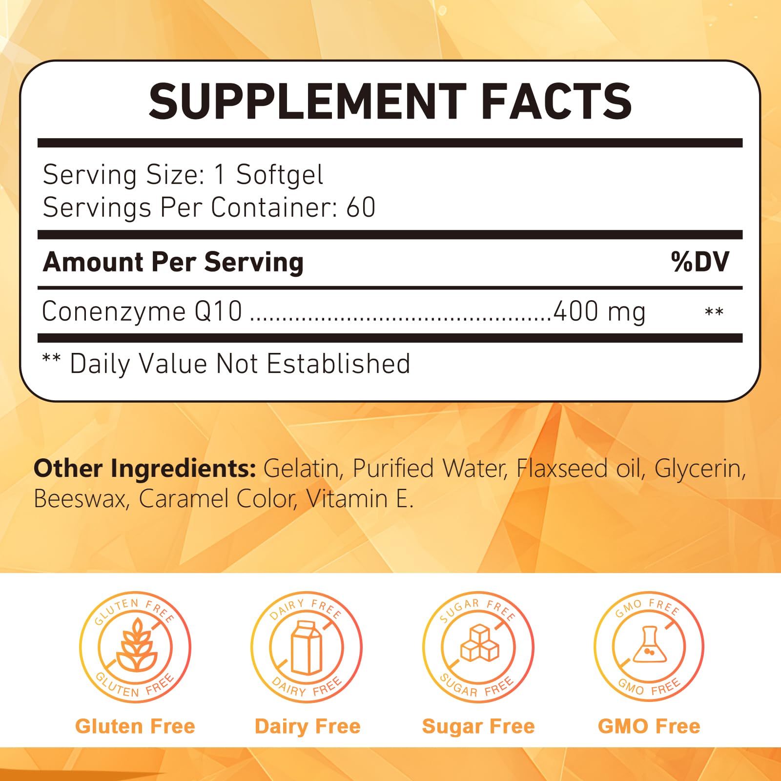 KFG CoQ10 softgels capsule closeup highlighting energy production and antioxidant benefits.