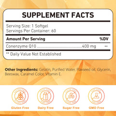 KFG CoQ10 softgels capsule closeup highlighting energy production and antioxidant benefits.