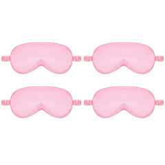 KFHENSOMR silk sleep eye mask in pink 4-pack offers gentle light blocking.