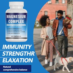 KFUKFU Magnesium Complex capsules close-up illustrating easy absorption and digestion support
