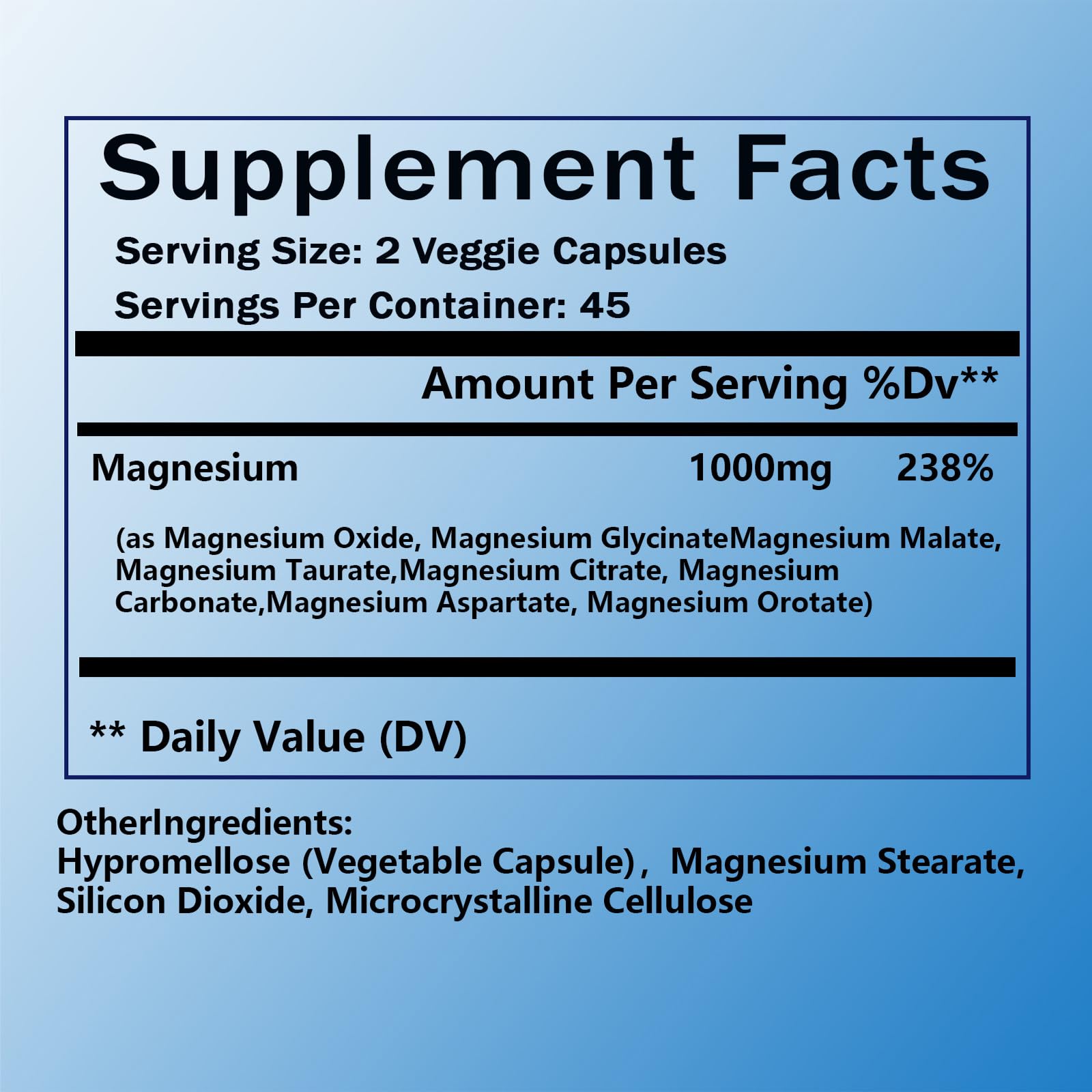 KFUKFU Magnesium Complex capsules with Glycinate design for calm support