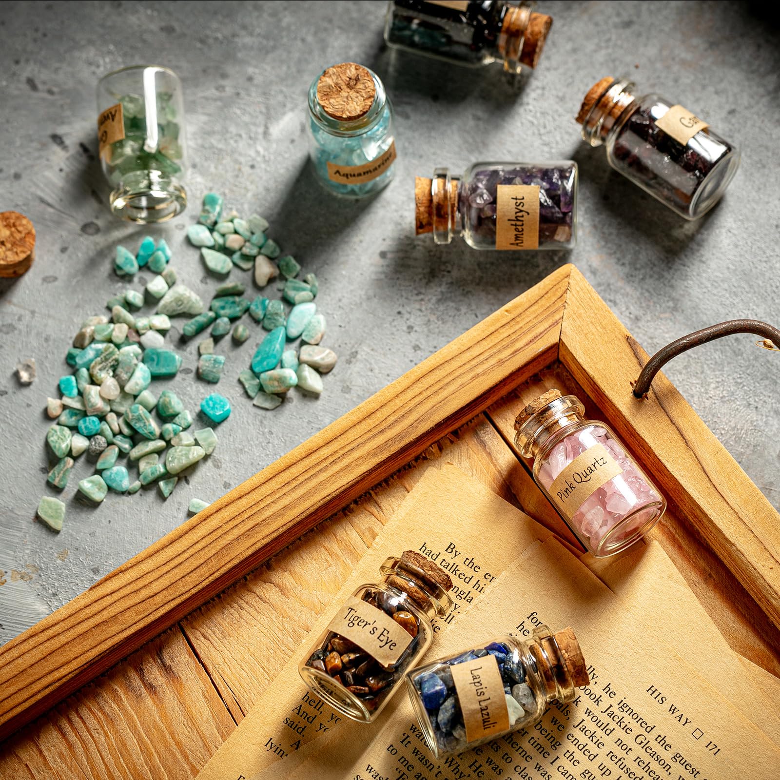 KHOCOEE lapis lazuli bottles aid communication and wisdom.