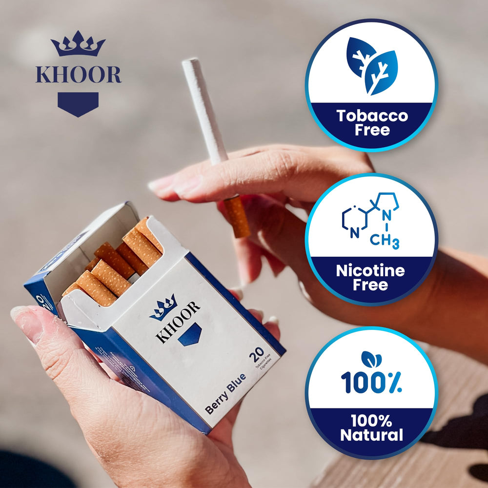 KHOOR Berry Blue sticks arranged for easy, discreet use.