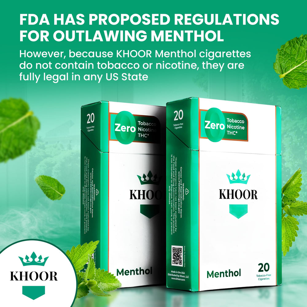 Khoor Menthol Cigarettes filter closeup highlights menthol infusion and smooth draw.