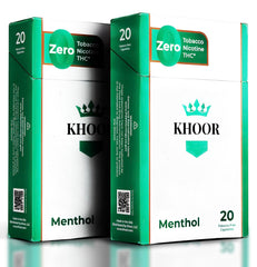 Khoor Menthol Cigarettes pack front shows brand and cool menthol appeal for quick recognition.