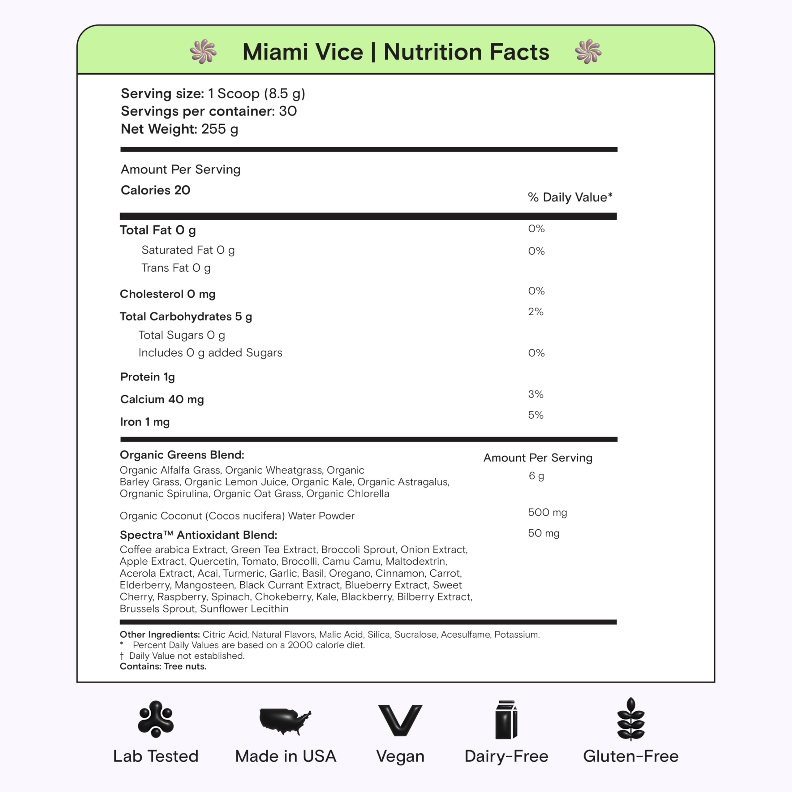 Kiala Nutrition Super Greens easy mix in water shot