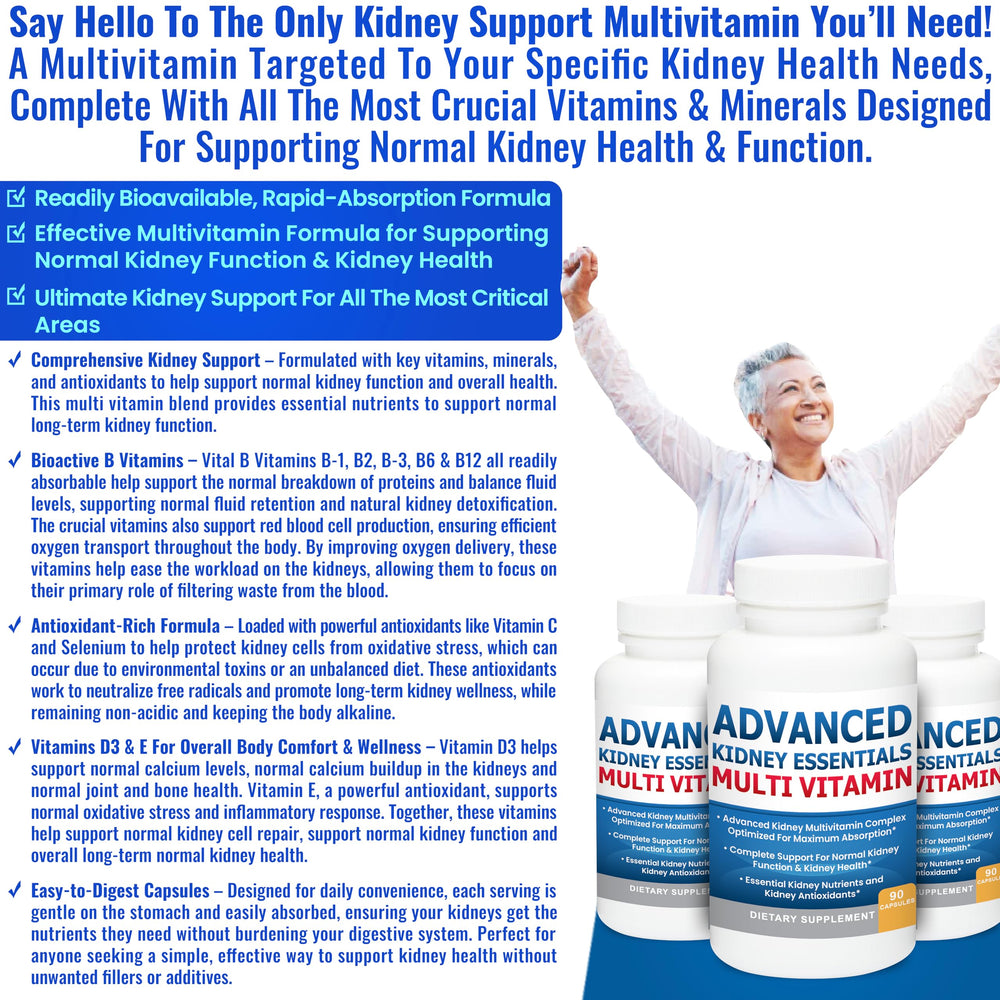 Capsules in hand from Kidney Restore Advanced Essentials for daily use