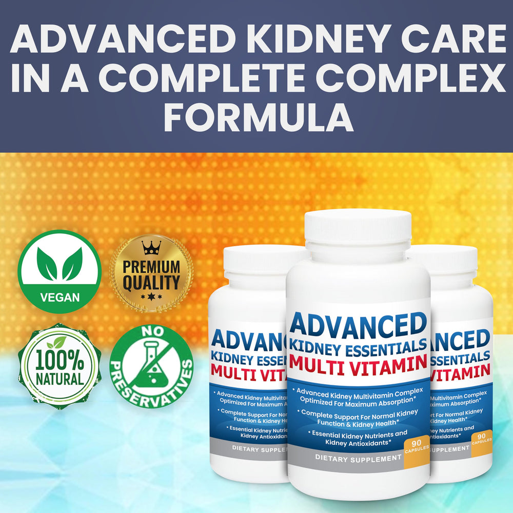 Premium packaging box of Kidney Restore Advanced Essentials kidney health supplement