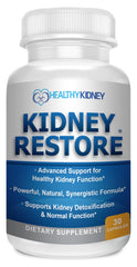 Kidney Restore bottle front showing packaging for daily kidney support