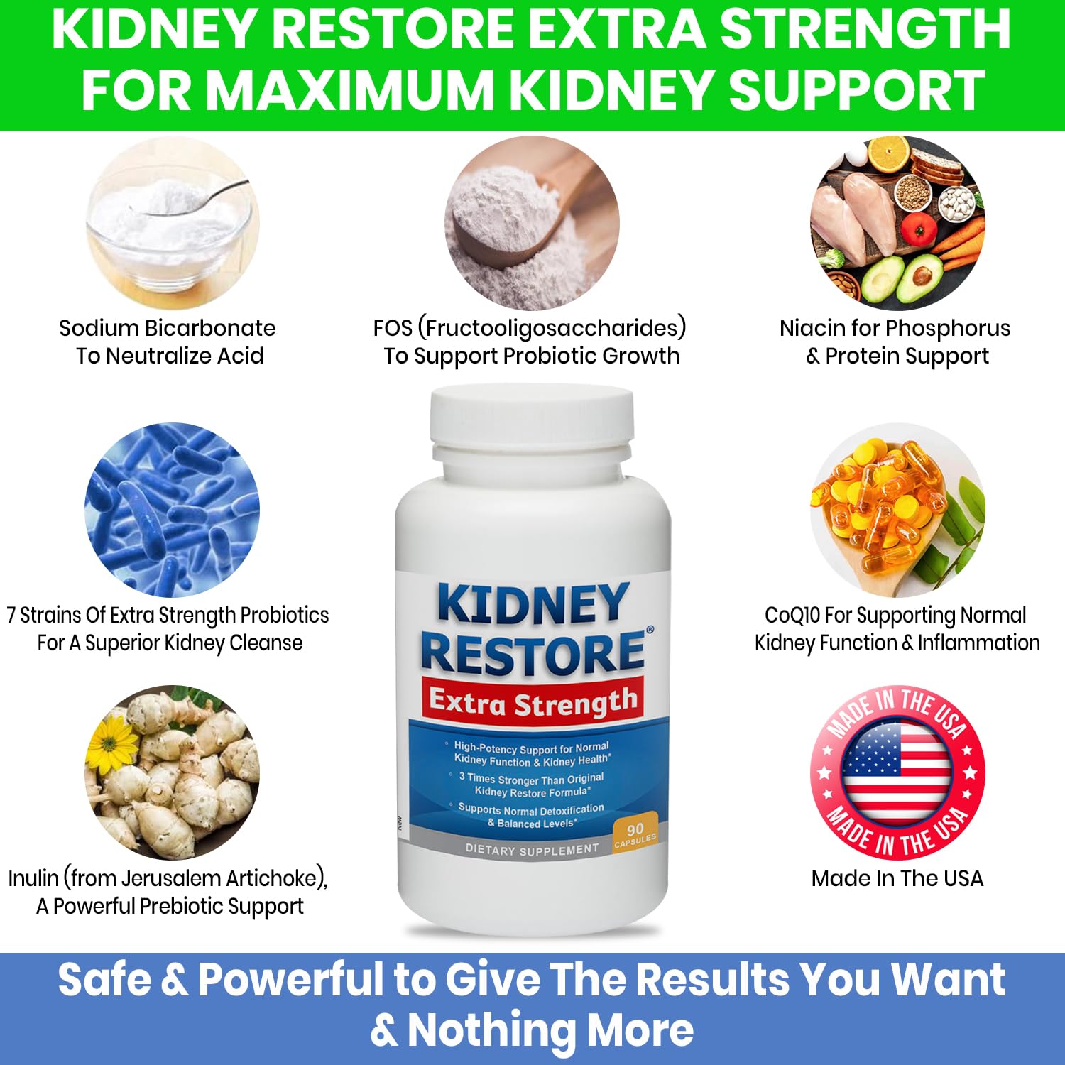 Kidney Restore bottle with a clean, modern packaging for easy daily use.