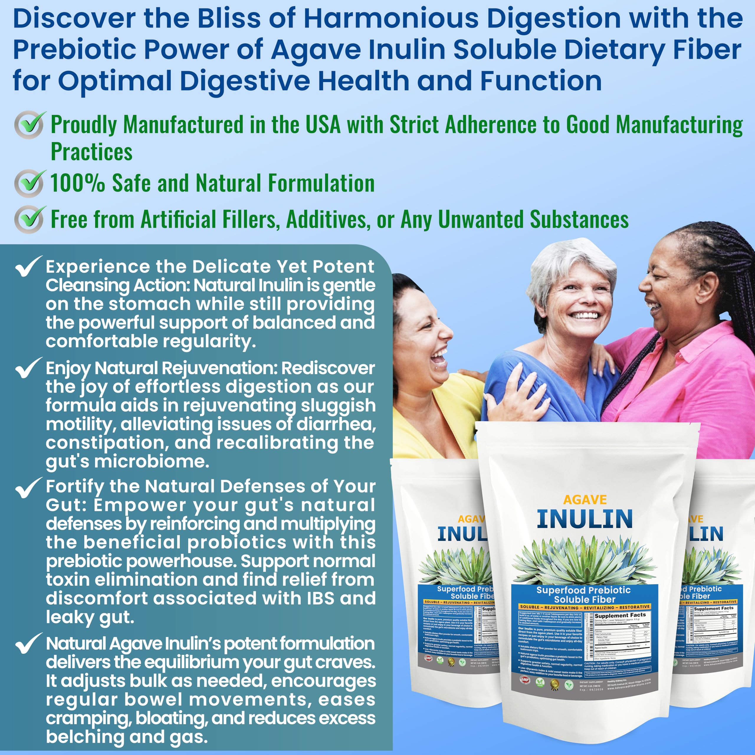 Kidney Restore Inulin Powder used in baking shows versatile fiber addition.