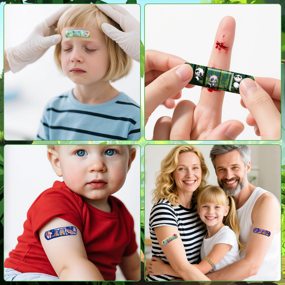 Easy-to-use bandages with padding for quick wound coverage