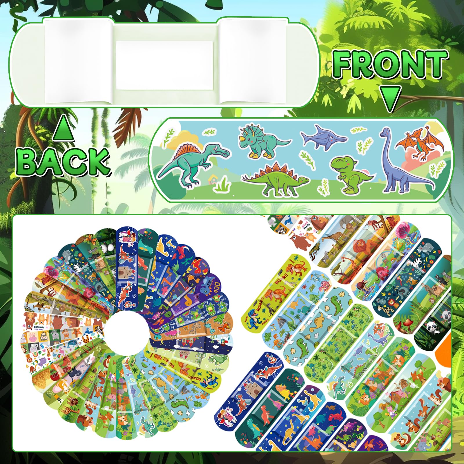 Individually wrapped bandages for hygiene and on-the-go convenience