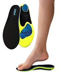 KidSole Cosmic Comfort anti-slip traction areas enhance grip during activity.