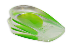 KidSole heel cups pack top view highlighting compact gel cushions.
