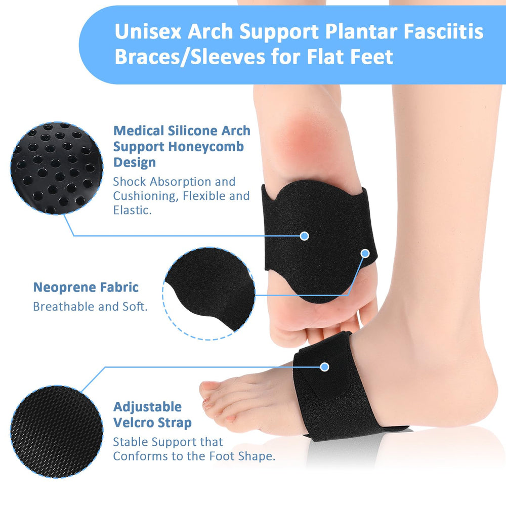 Kifmurase arch-support sleeve worn over sock during daily activities.