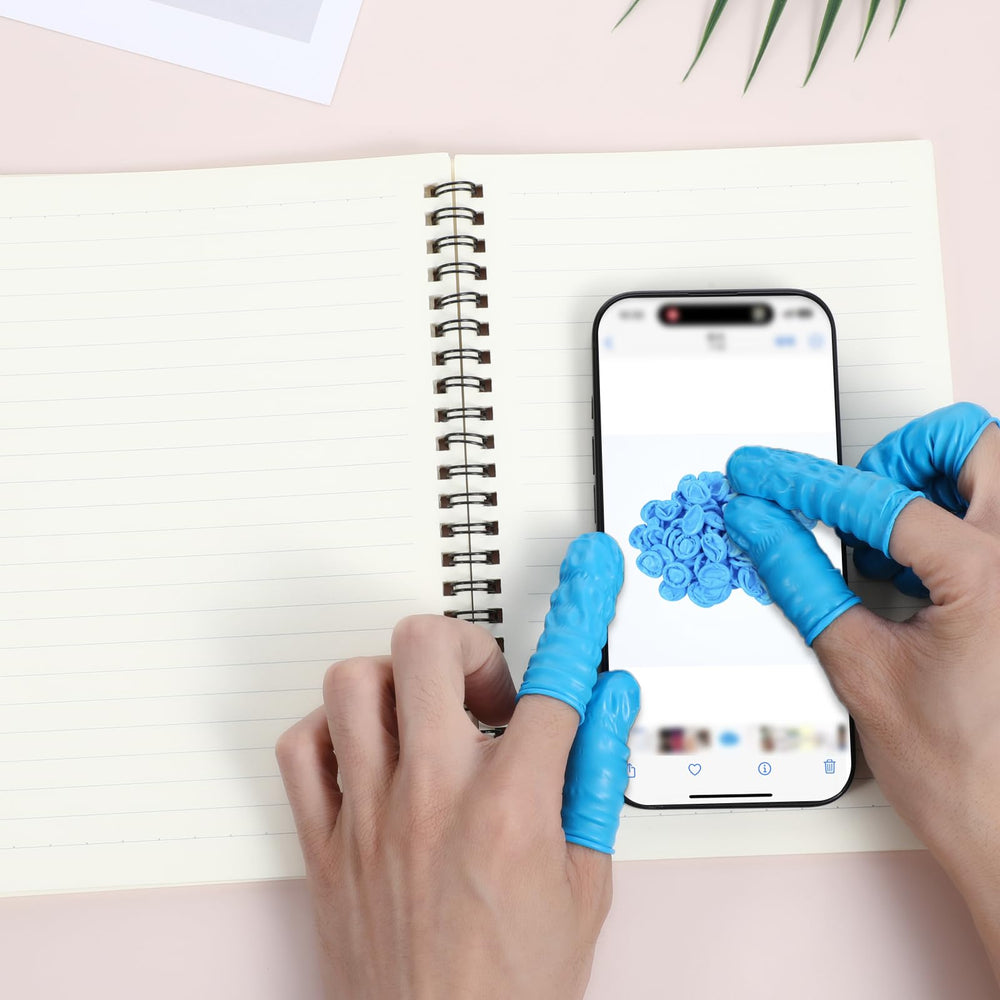 Kifmurase beauty and nail art finger cots blue protect nails during polish