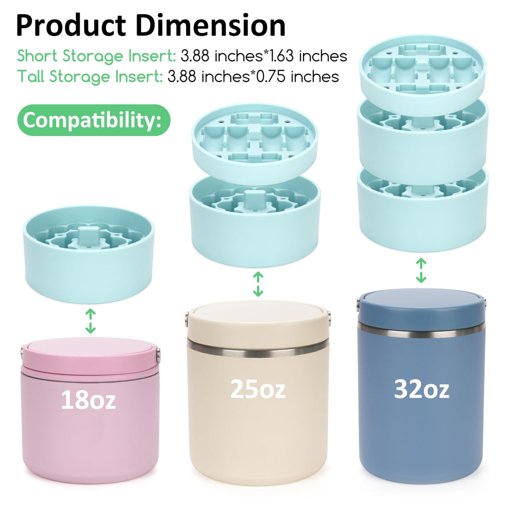 Kiicii hydrapeak-compatible vial holder converts jars into orderly vial storage.
