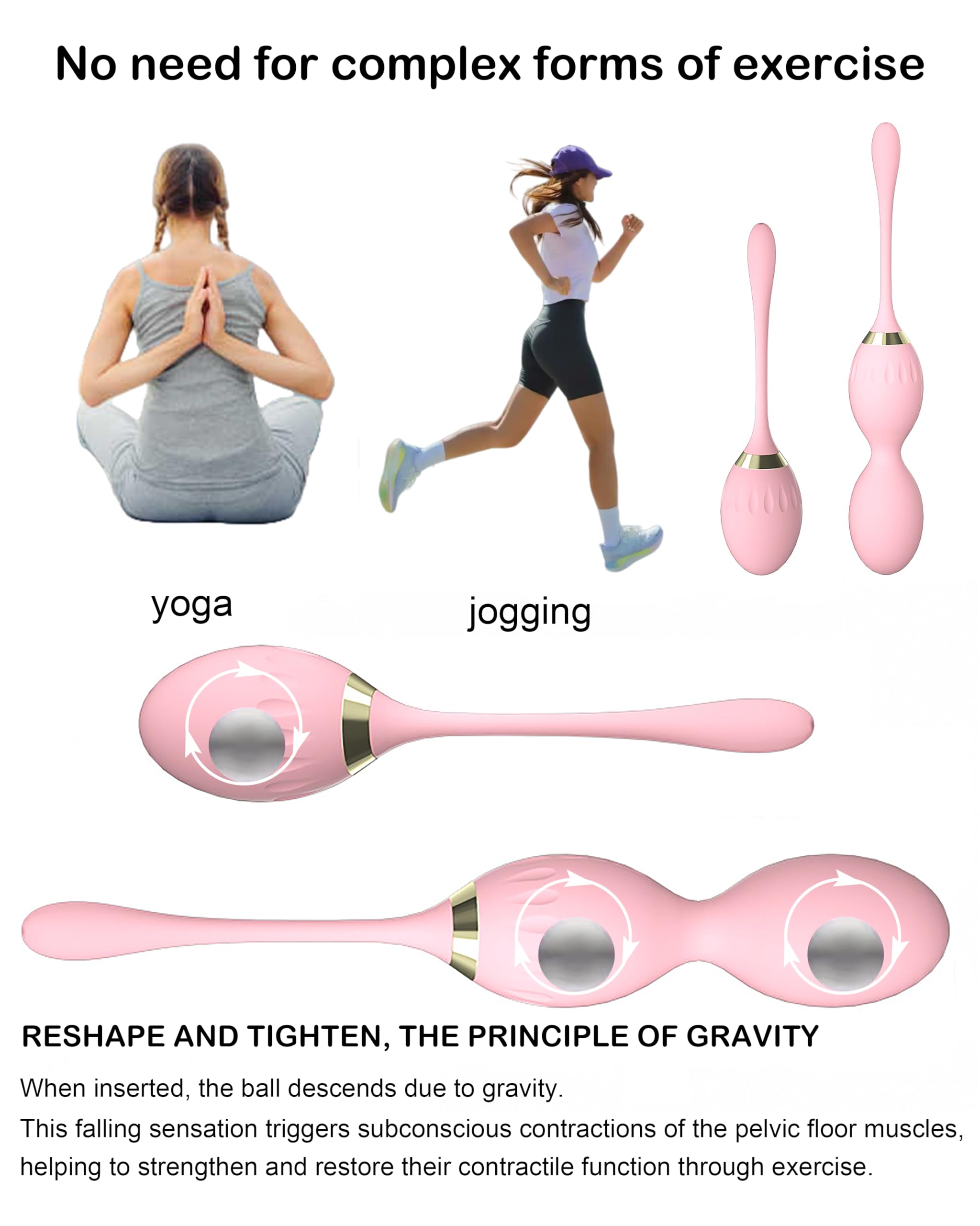 Two-piece KIISAWA set fits busy lifestyles for quick, simple pelvic workouts.