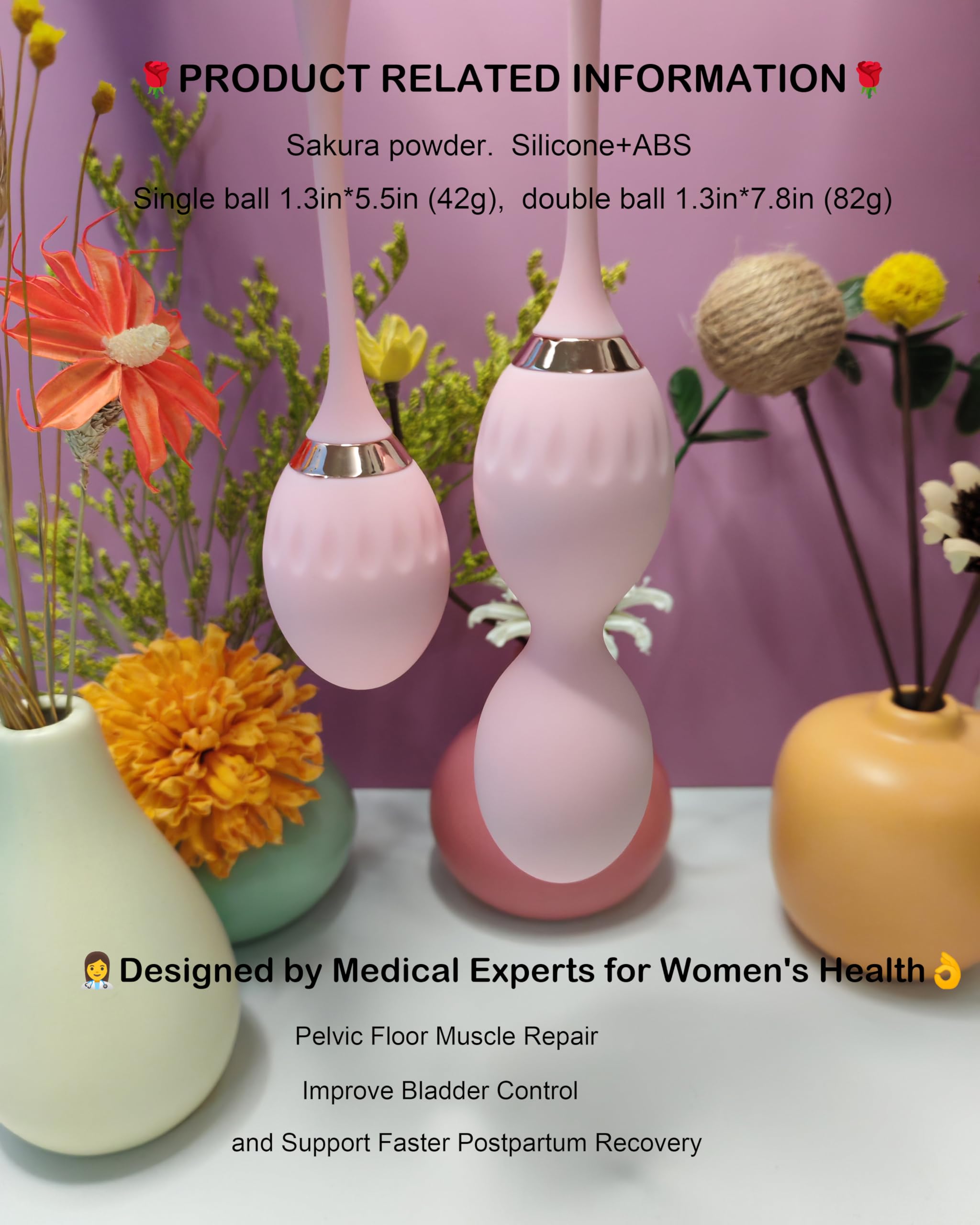 KIISAWA pink gravity-toning ball focuses on core activation with gentle resistance.