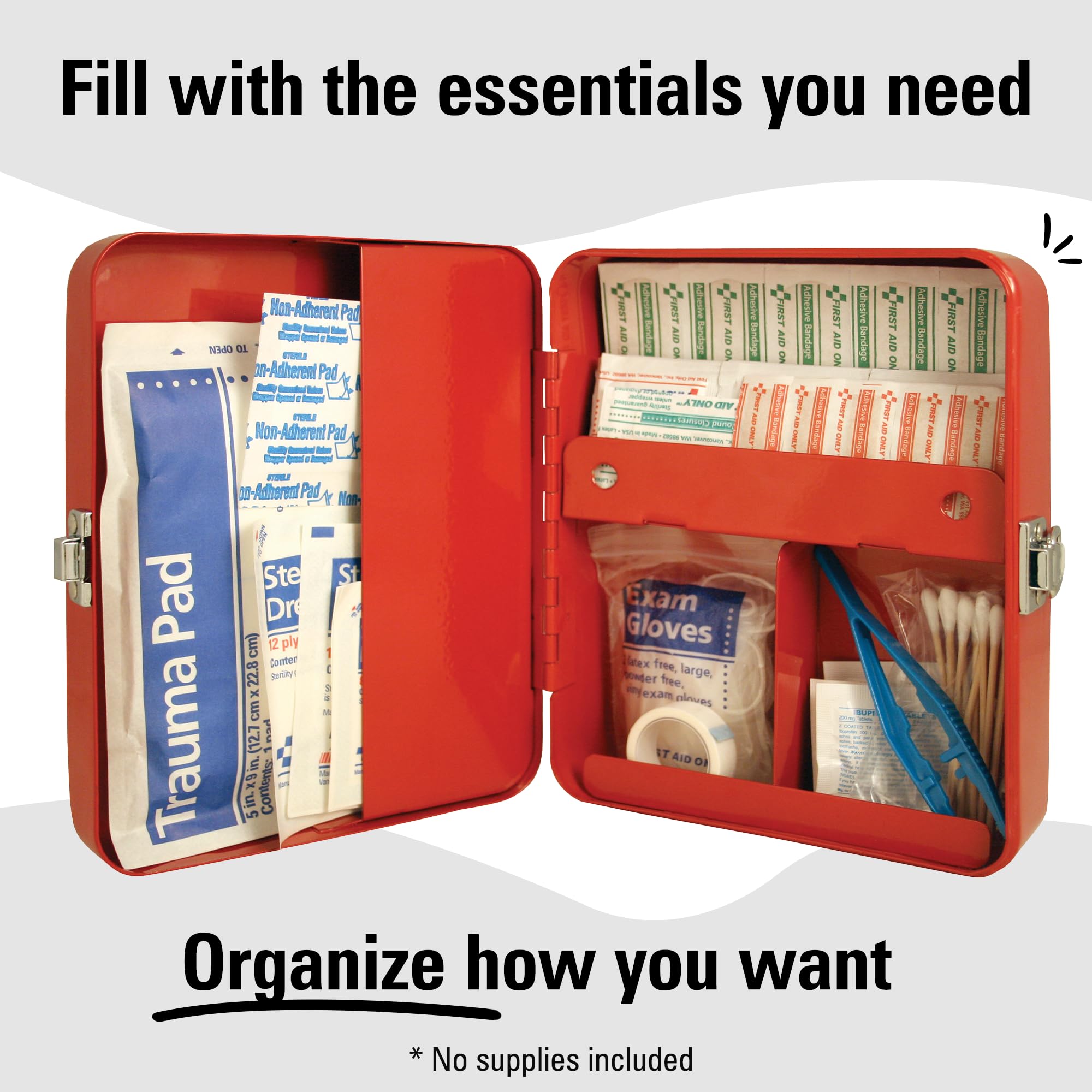 Kikkerland compact red case, portable for on-the-go needs.