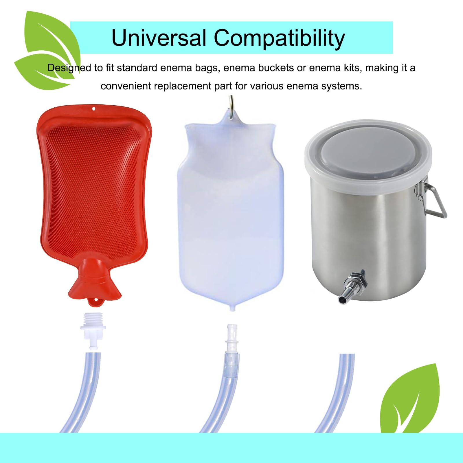 KIMANN connectors for versatile compatibility with most enema kits