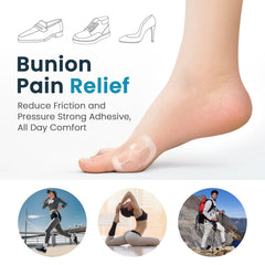 Kimihome bunion pads with adhesive backing keep pads in place during walking
