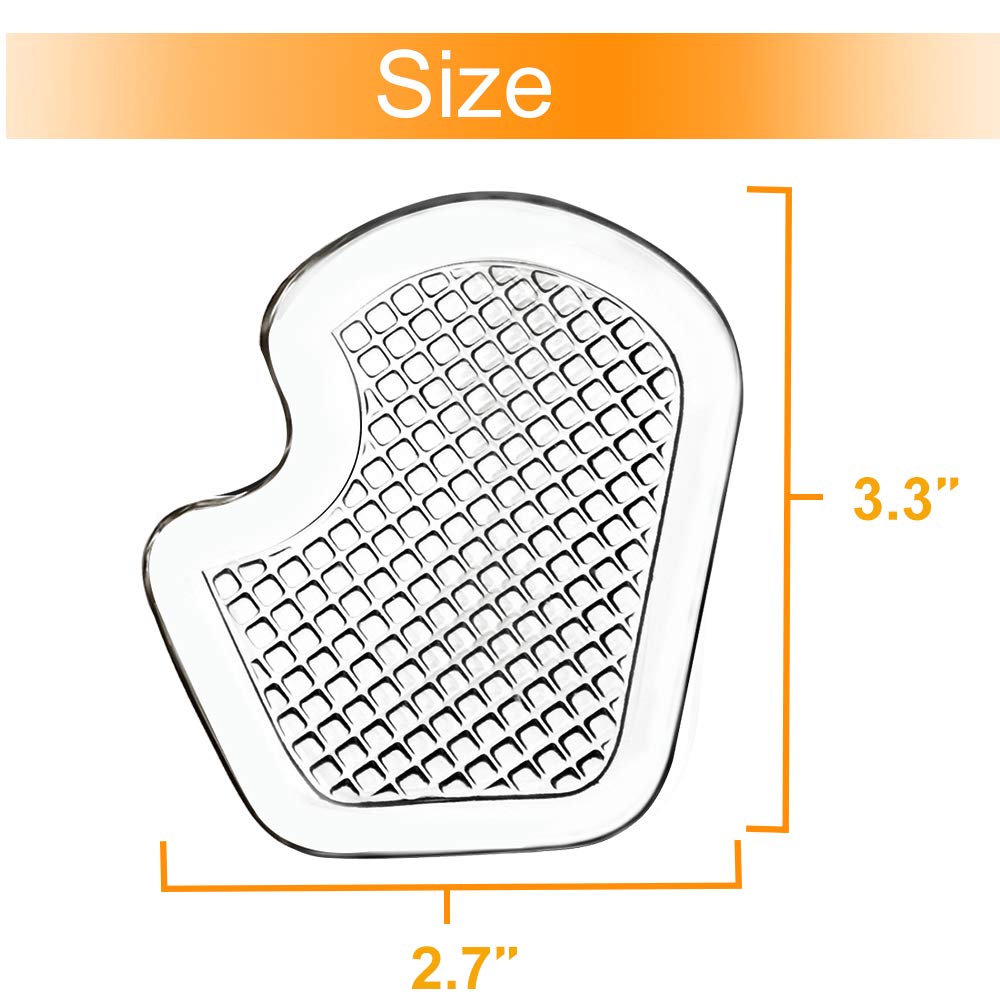 Kimihome metatarsal pads adhesive design keeps cushions securely in place during wear.
