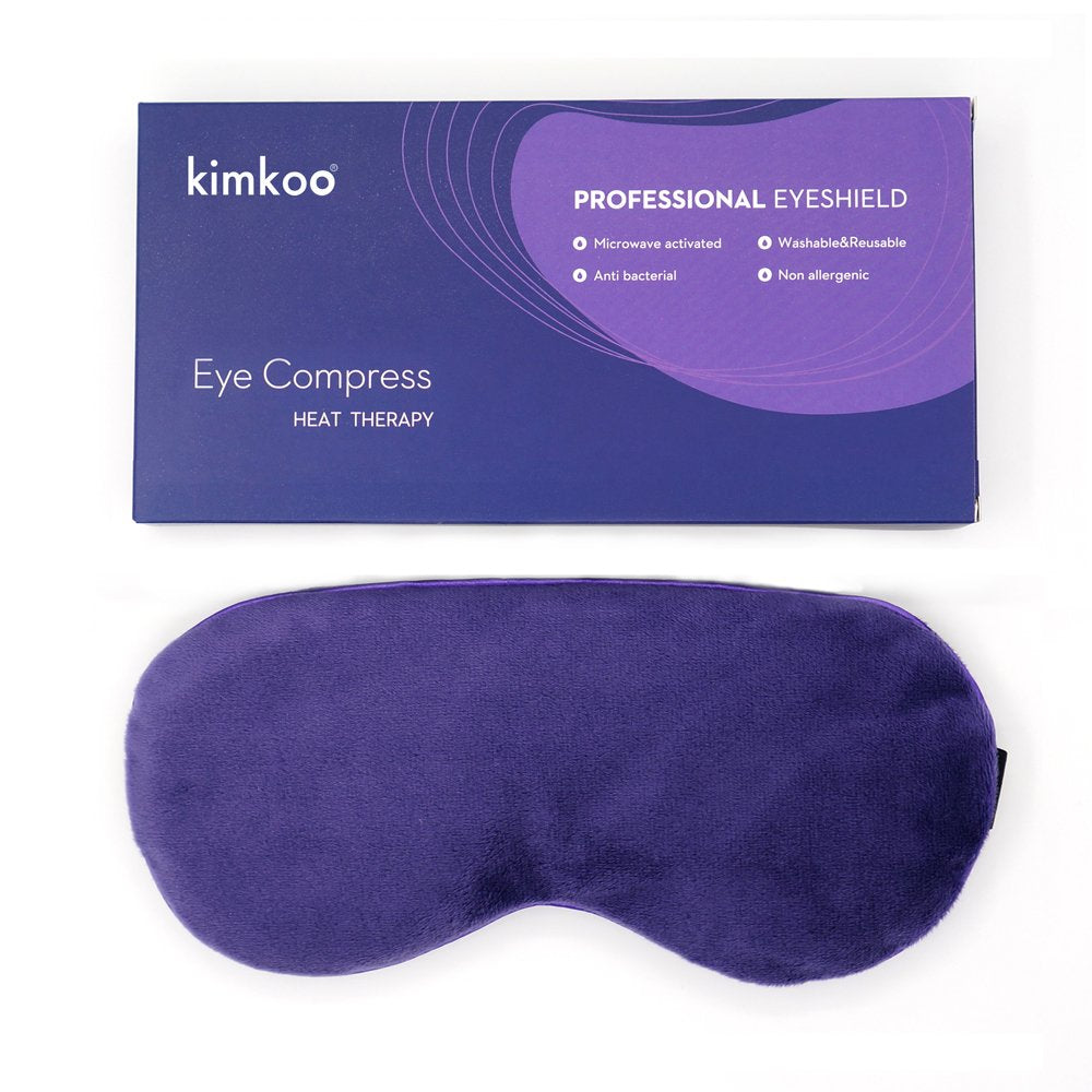 Kimkoo heated eye mask inner bag showing flaxseed filling for soothing warmth and relaxation