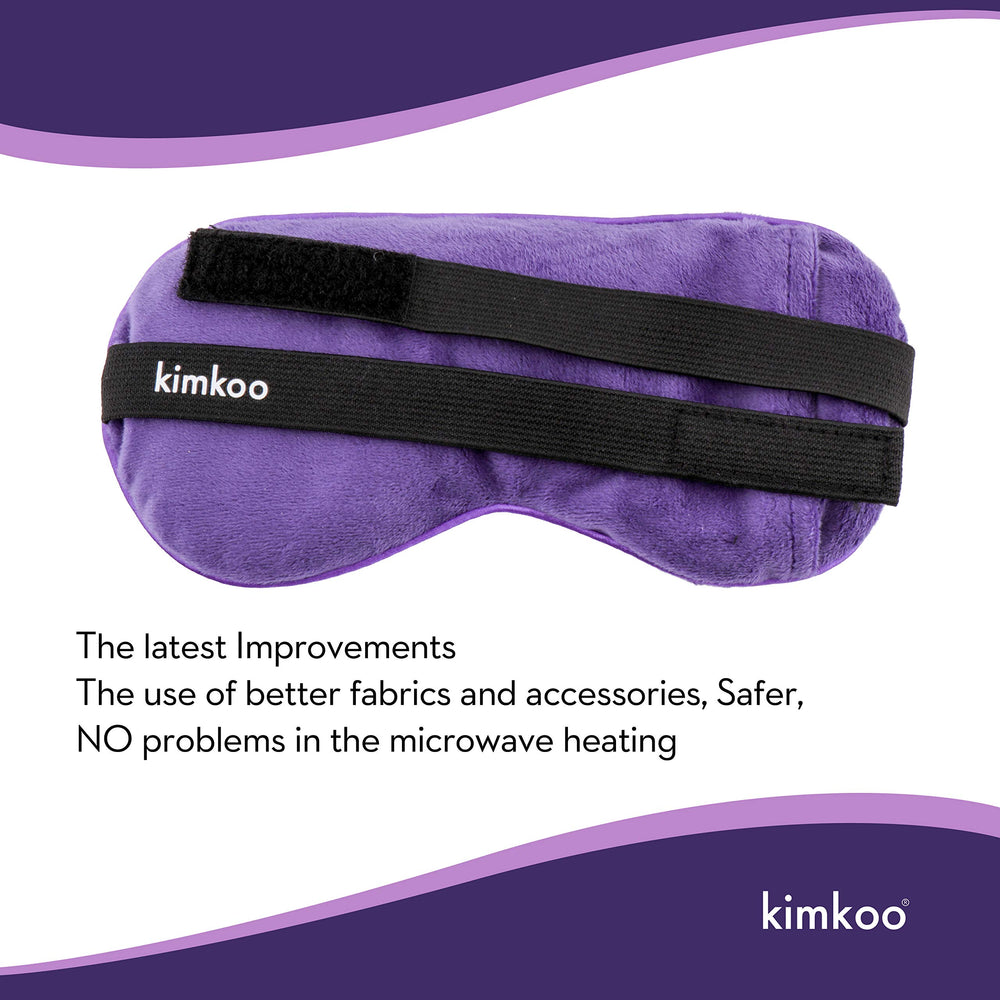 Kimkoo microwave heating guide illustrating 30-80 seconds for quick eye relief