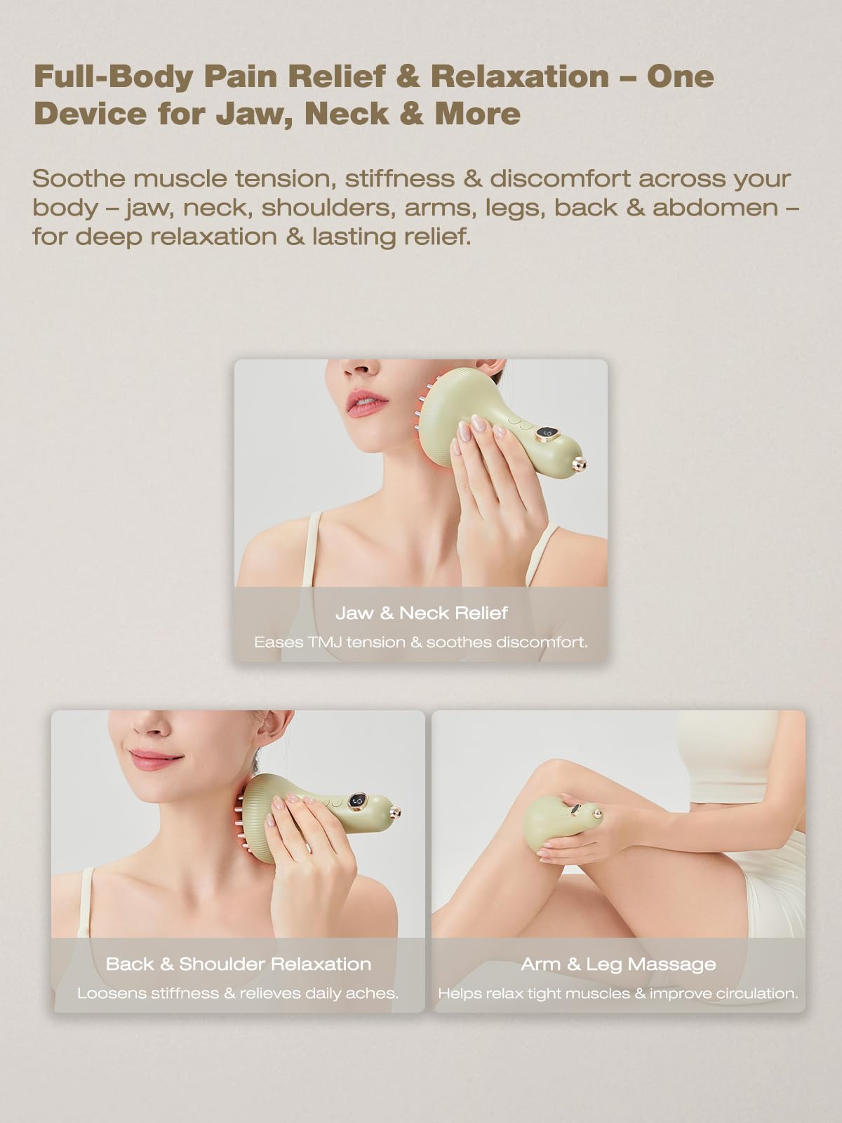 Kinbana ergonomic design optimized for home and travel use
