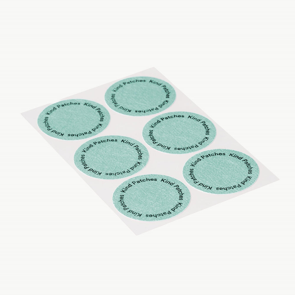 Kind Patches ingredients label highlighting plant extracts