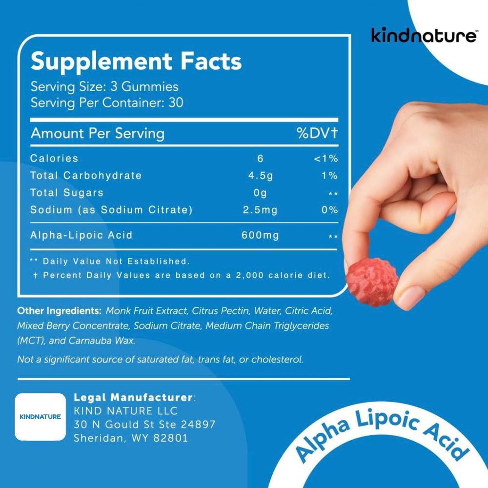 KindNature GMP facility seal signaling high-quality manufacturing standards.