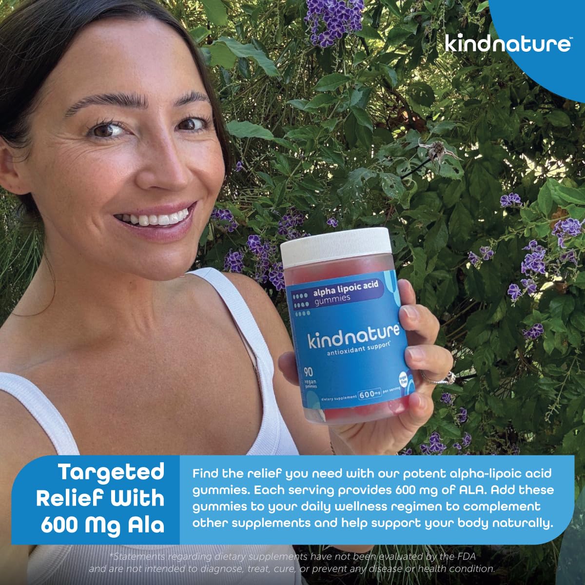 KindNature mixed berry flavor gummies convey a pleasant daily use experience.