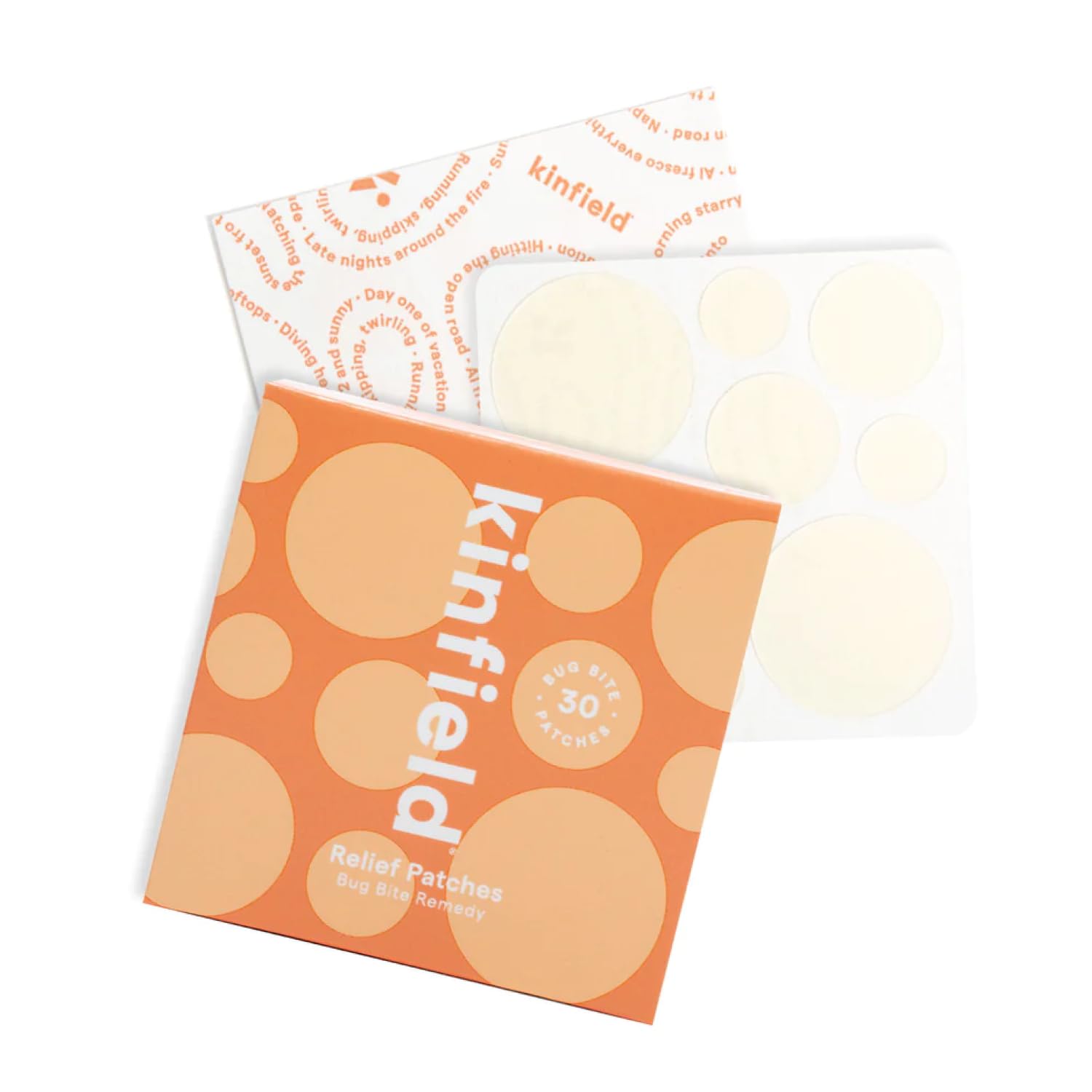 Kinfield Bug Bite Remedy Patch on skin provides targeted itch relief.