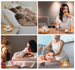 Kinforse jasmine scented candle for romantic ambiance and spa-like moments.