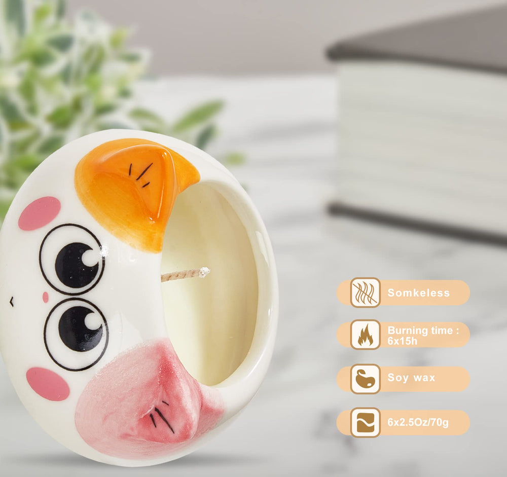 Kinforse sweet orange scented candle for uplifting mood and morning routine.