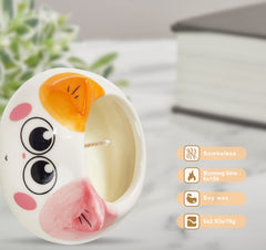 Kinforse sweet orange scented candle for uplifting mood and morning routine.